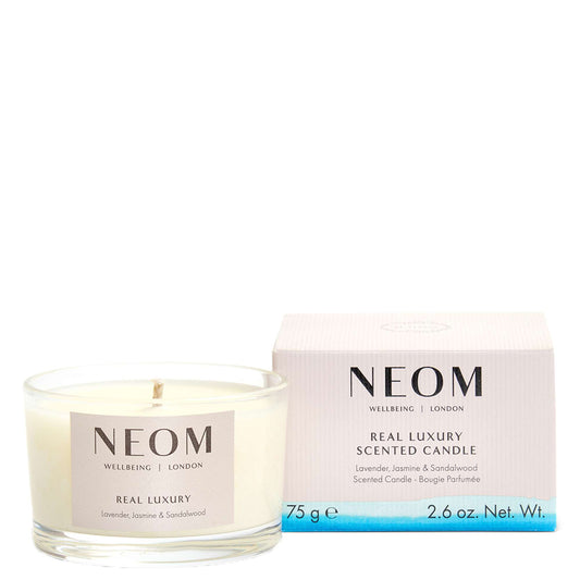 Neom Wellbeing London Scent To De-Stress Real Luxury Candle (Travel) 75g
