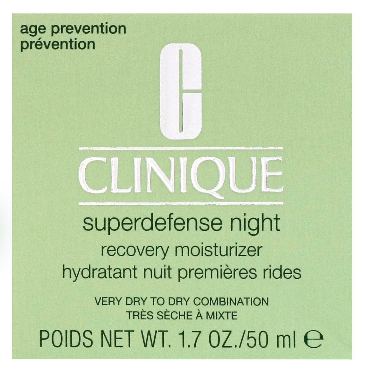 Clinique Superdefense Night Recovery Moisturizer for Very Dry to Dry Combination Skin 50ml / 1.7 fl.oz. - Additional 1