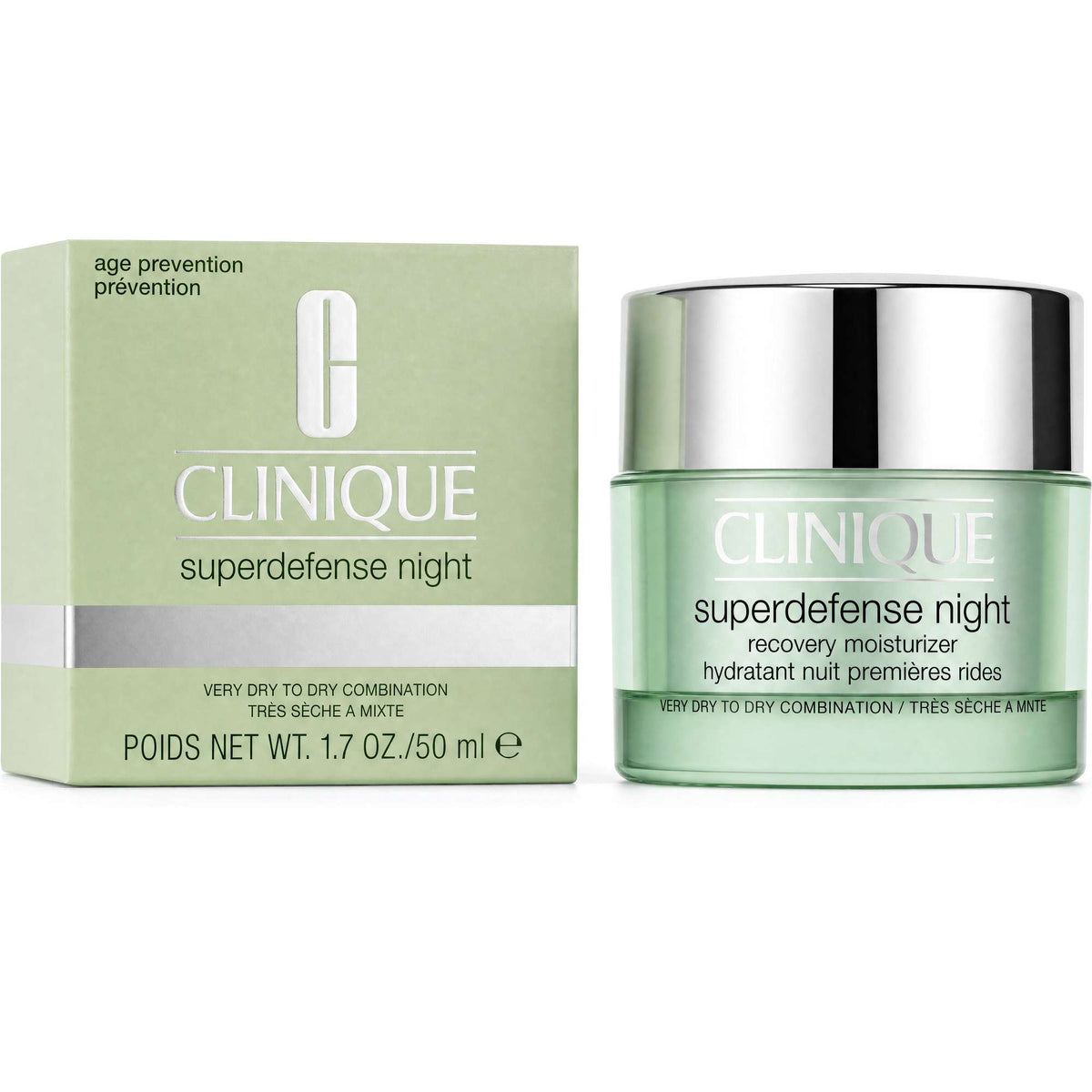 Clinique Superdefense Night Recovery Moisturizer for Very Dry to Dry Combination Skin 50ml / 1.7 fl.oz. - Additional 1