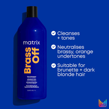 Matrix Total Results Brass Off Shampoo for Lightened Brunette Hair 1000ml - Additional 2