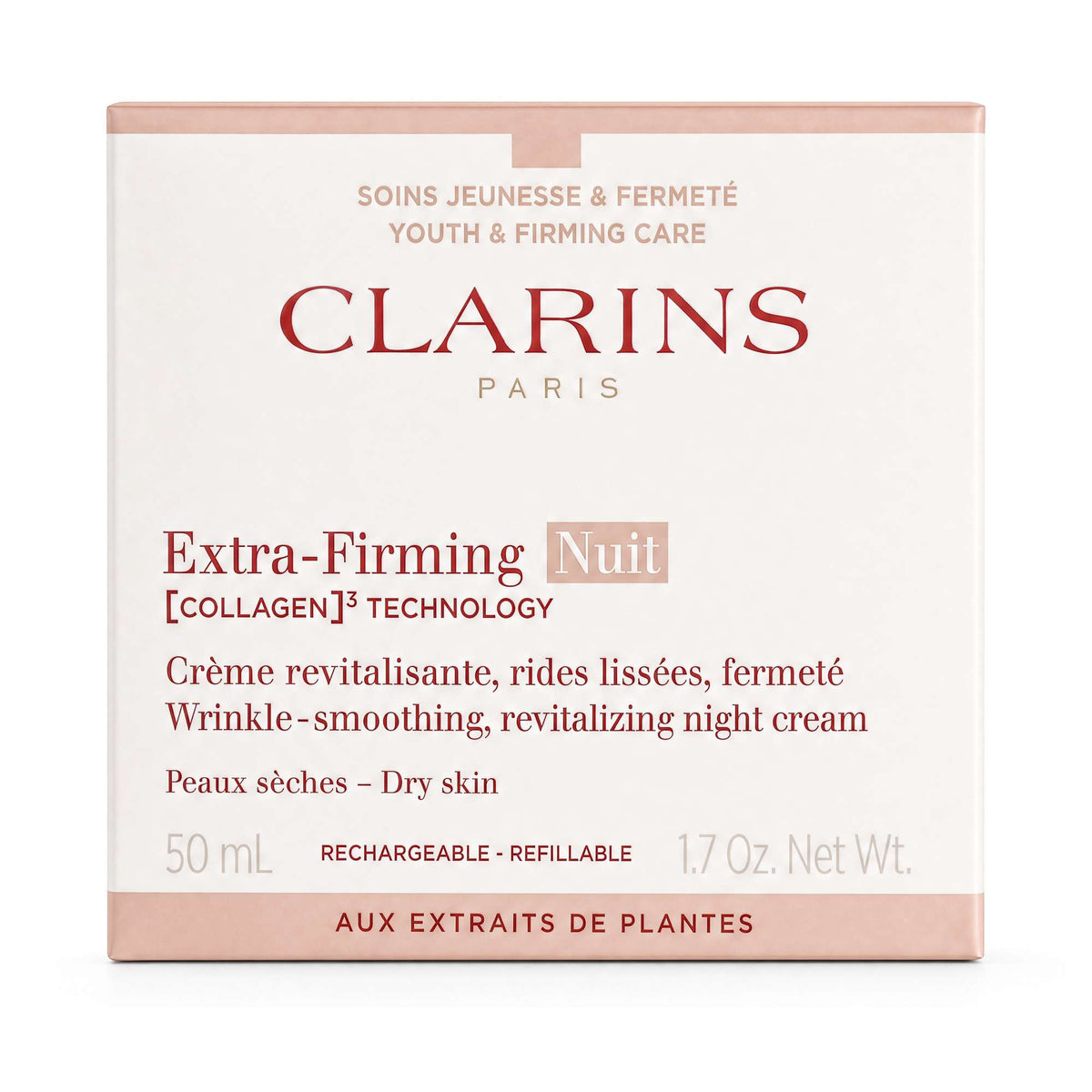 Clarins Extra-Firming Night Cream for Dry Skin 50ml / 1.6 oz. - Additional 1