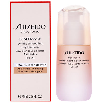 Shiseido Day And Night Creams Benefiance: Wrinkle Smoothing Day Emulsion SPF20 75ml / 2.5 fl.oz. - Additional 2