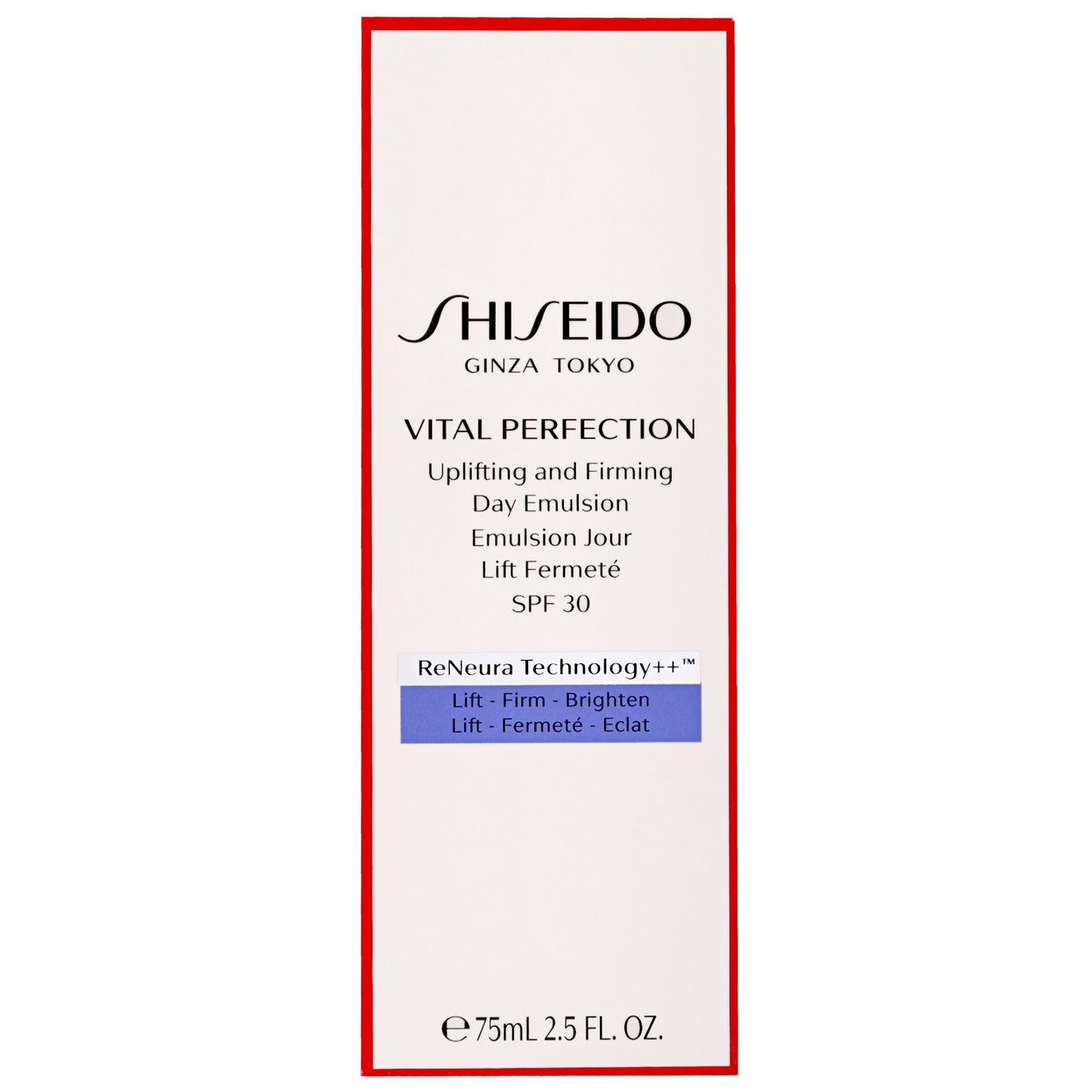 Shiseido Day And Night Creams Vital-Perfection: Uplifting and Firming Day Emulsion SPF30 75ml / 2.5 fl.oz. - Additional 1