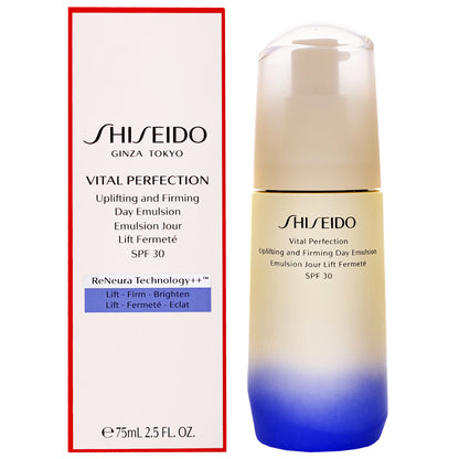 Shiseido Day And Night Creams Vital-Perfection: Uplifting and Firming Day Emulsion SPF30 75ml / 2.5 fl.oz. - Additional 2