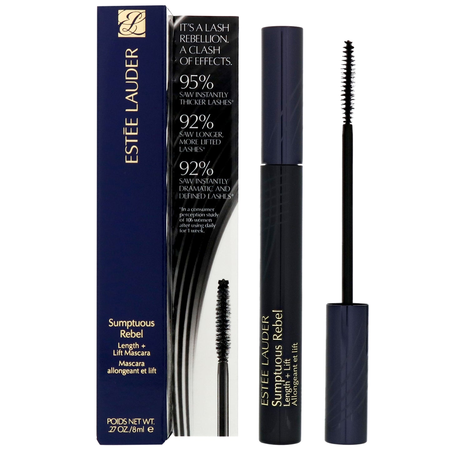 Estée Lauder Sumptuous Rebel Length + Lift  Mascara  Black 8ml - Additional 2