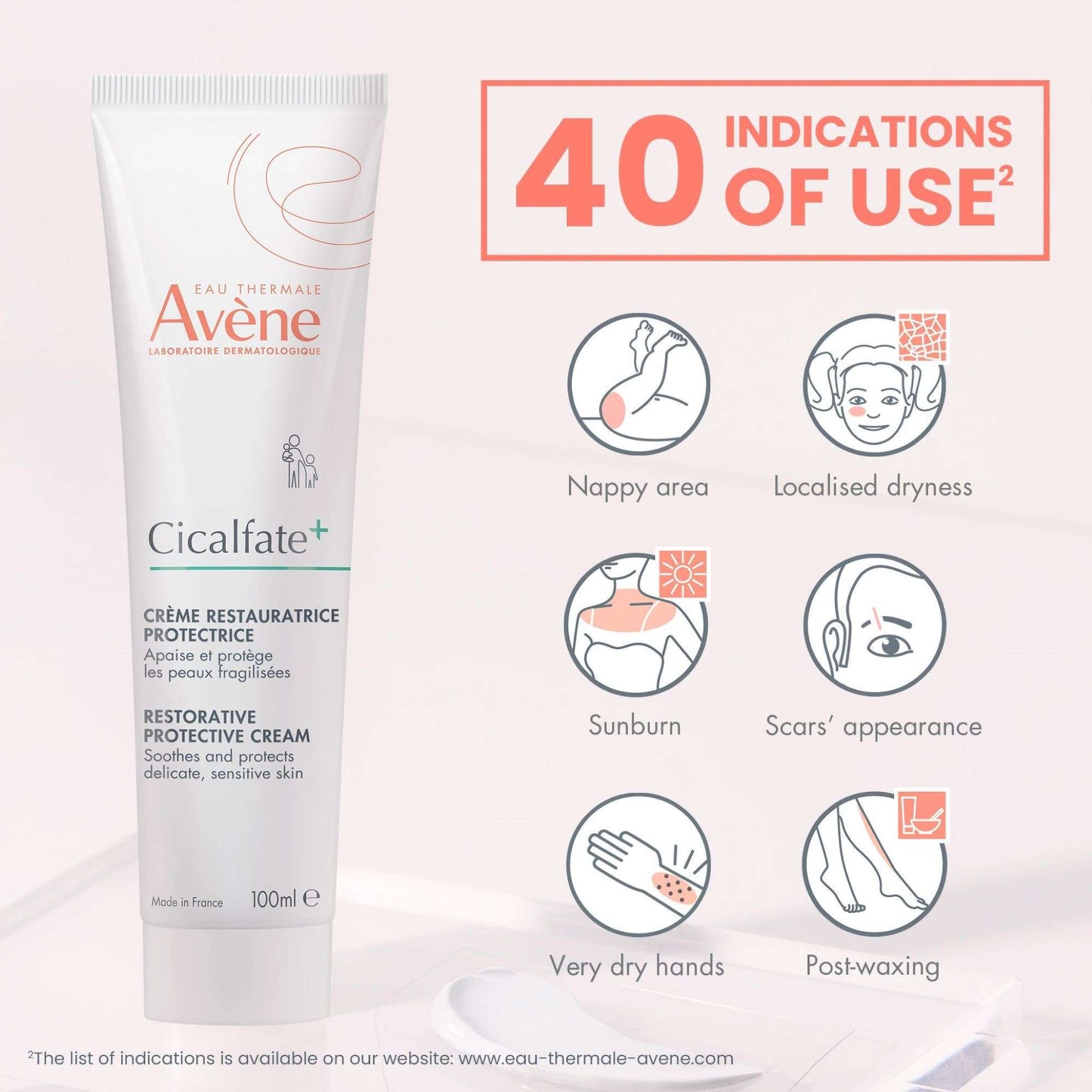 Avène Face Cicalfate+ Restorative Protective Cream 100ml - Additional 3