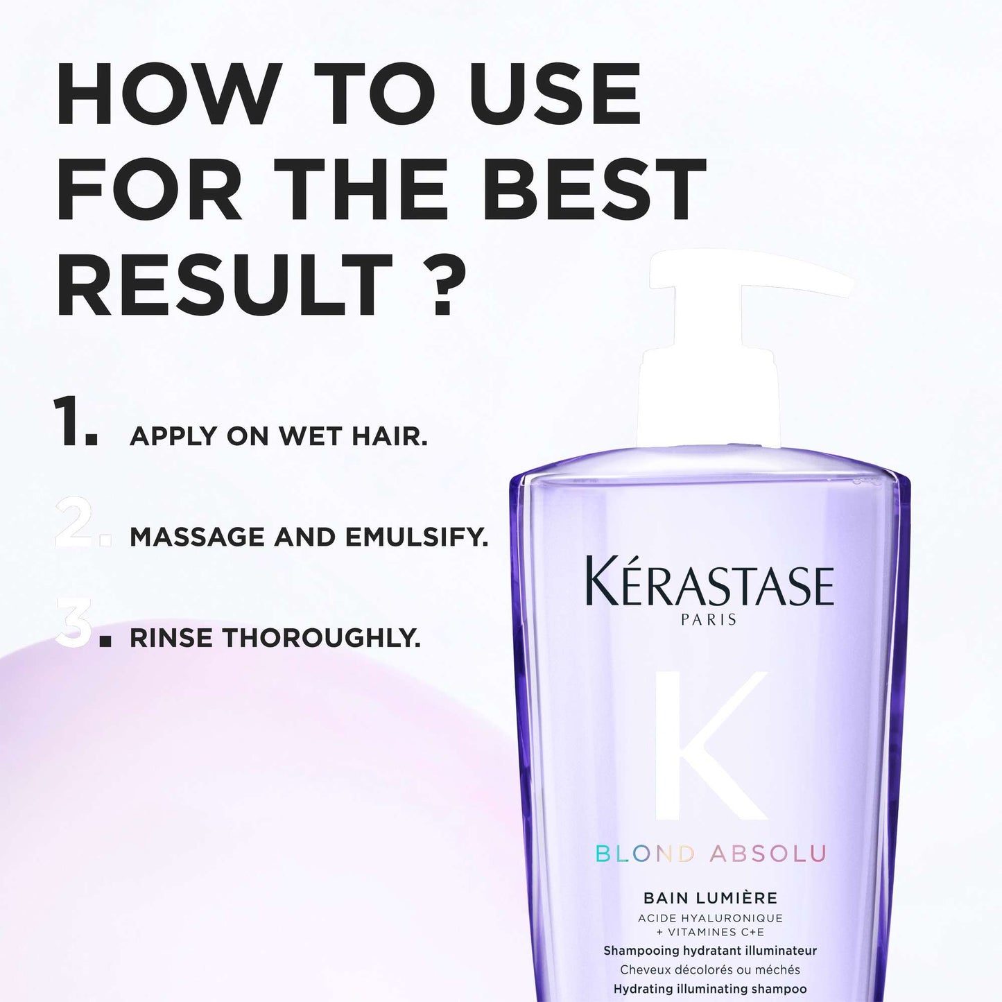 Kérastase Blond Absolu Bain Lumiére: Hydrating and Illuminating Shampoo 500ml - Additional 3