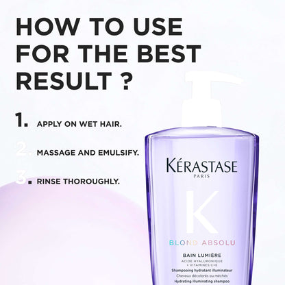 Kérastase Blond Absolu Bain Lumiére: Hydrating and Illuminating Shampoo 500ml - Additional 3