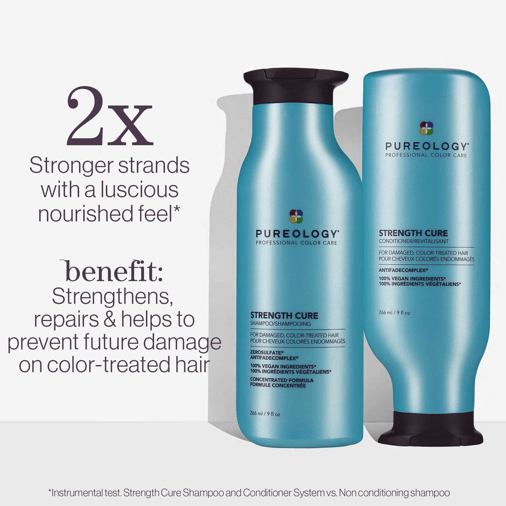 Pureology Strength Cure Strengthening Shampoo, For Damaged Colour-Treated Hair 266ml - Additional 4