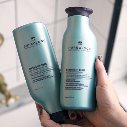 Pureology Strength Cure Strengthening Shampoo, For Damaged Colour-Treated Hair 266ml - Additional 7