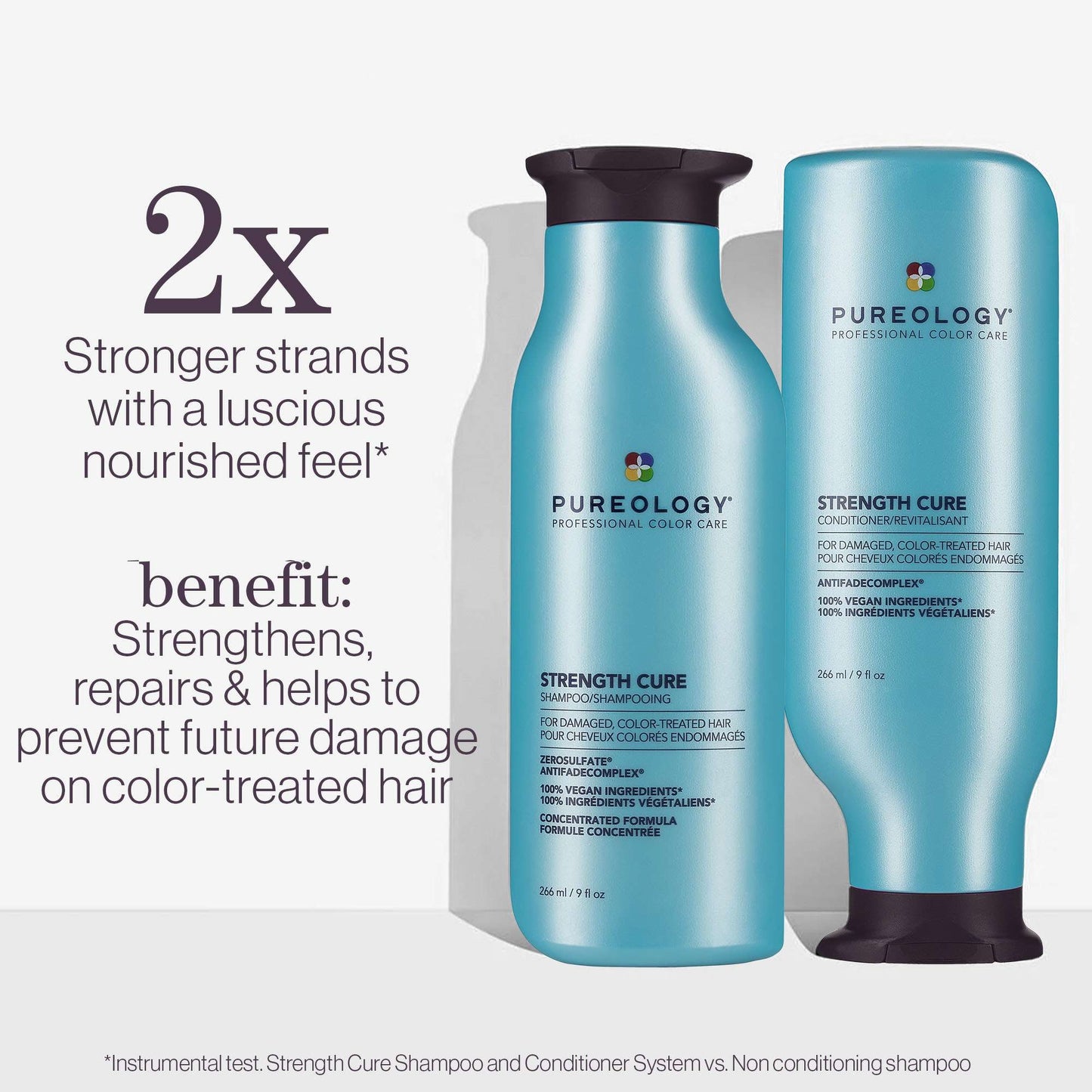 Pureology Strength Cure Strengthening Conditioner For Damaged Colour-Treated Hair 266ml - Additional 4