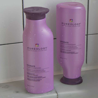 Pureology Hydrate Moisturising Shampoo For Medium to Thick Dry Colour-Treated Hair 266ml - Additional 7