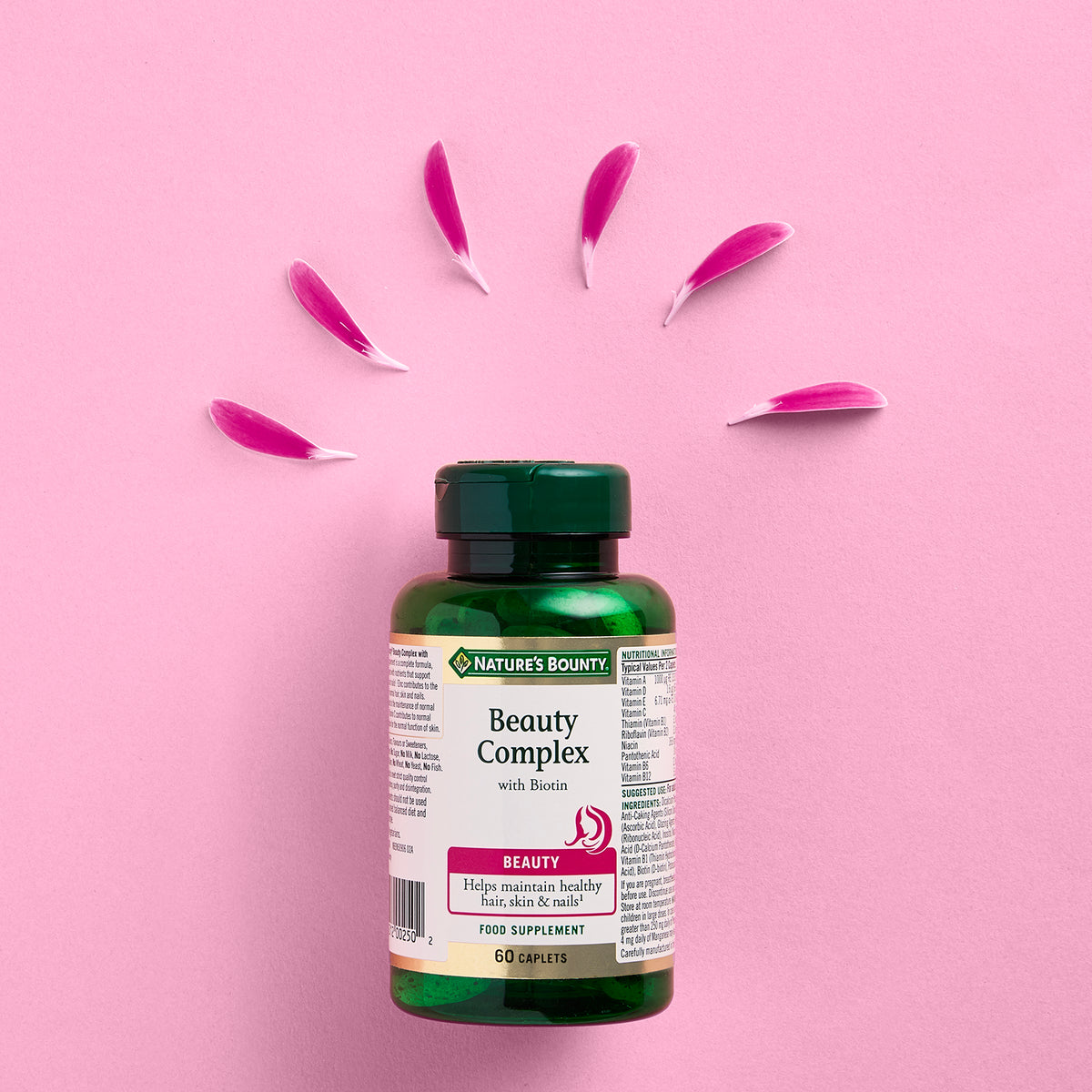 Nature's Bounty Beauty Beauty Complex with Biotin Caplets x 60 - Additional 2