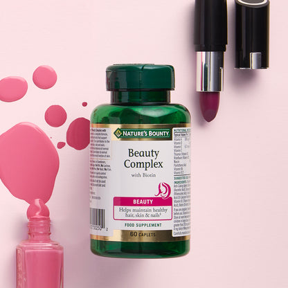 Nature's Bounty Beauty Beauty Complex with Biotin Caplets x 60 - Additional 1