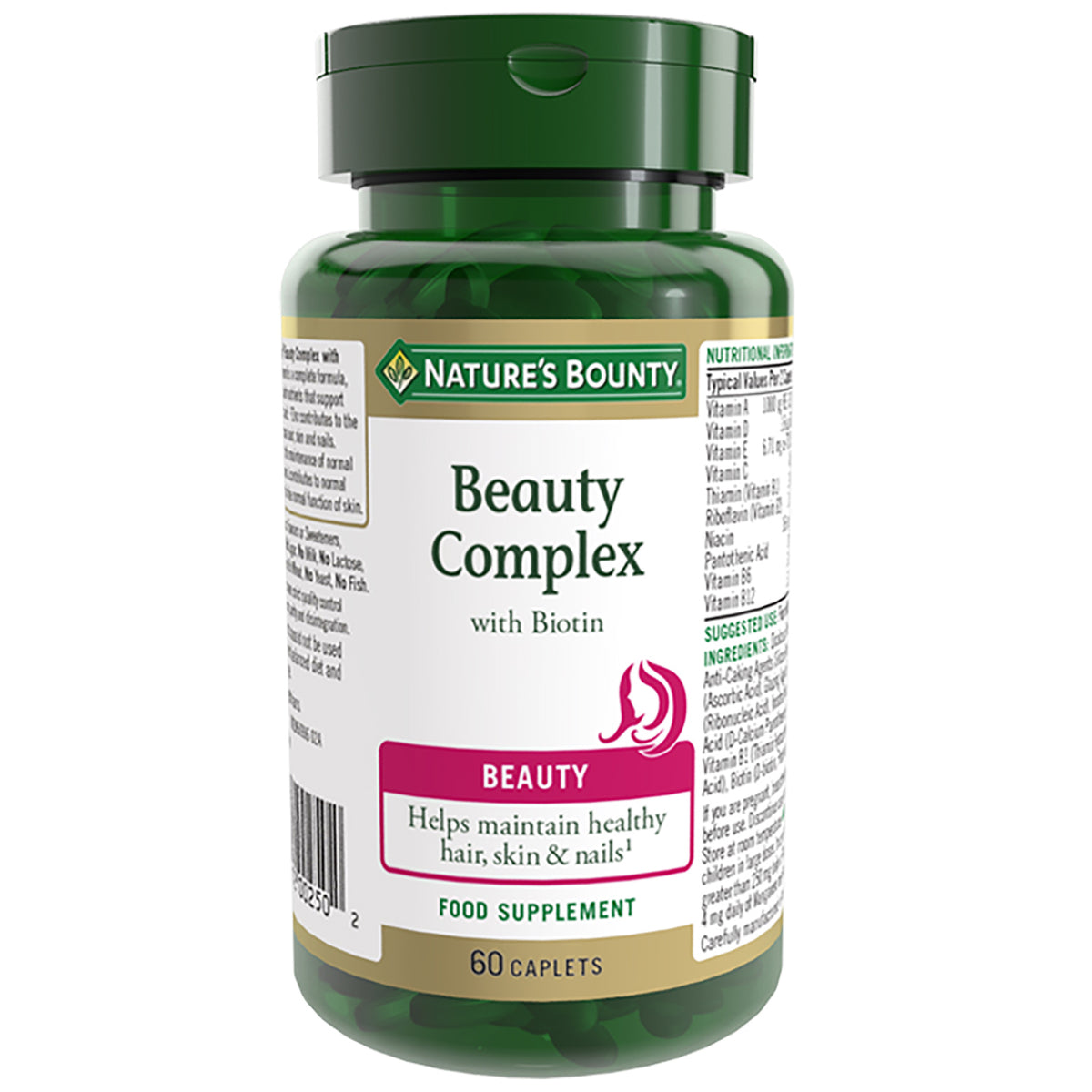 Nature's Bounty Beauty Beauty Complex with Biotin Caplets x 60