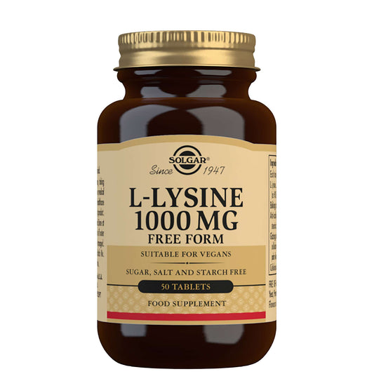 Solgar Amino Acids L-Lysine 1000 mg Tablets x 50