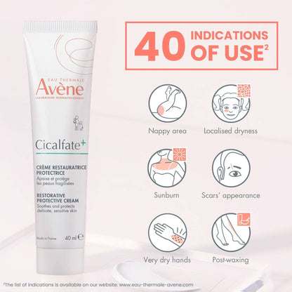 Avène Face Cicalfate + Restorative Protective Cream For Very Sensitive Skin 40ml - Additional 3