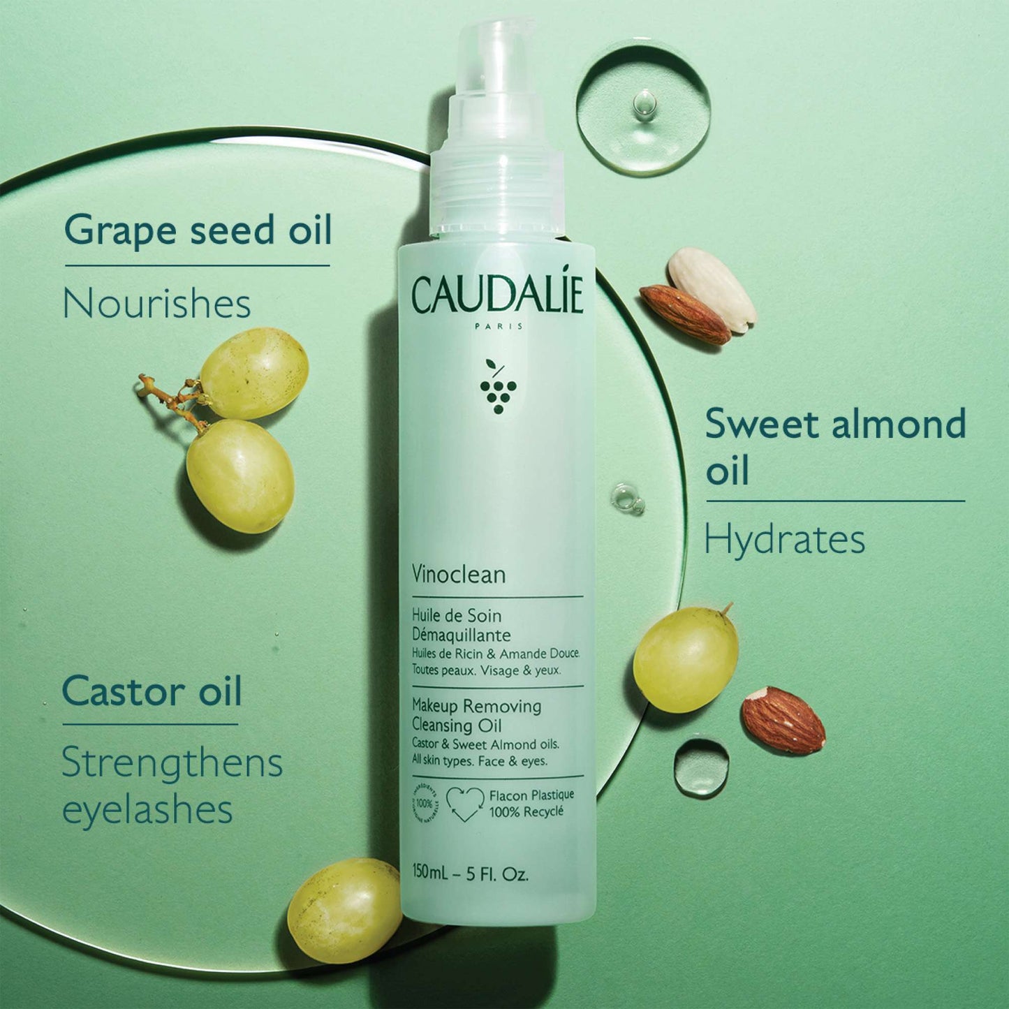 Caudalie Vinoclean Makeup Removing Cleansing Oil 150ml - Additional 2