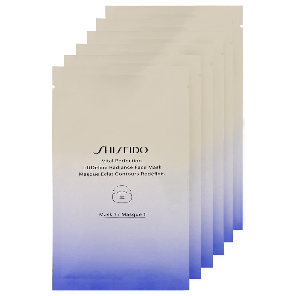 Shiseido Vital Perfection LiftDefine Radiance Face Mask x 6 Sheets - Additional 4