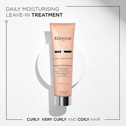 Kérastase Curl Manifesto Crème De Jour Fondamentale: Daily Moisturizing Free-Reducing Leave-In Treatment 150ml - Additional 1