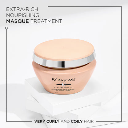 Kérastase Curl Manifesto Masque Beurre Haute Nutrition: Extra-Rich Nourishing Mask 200ml - Additional 1