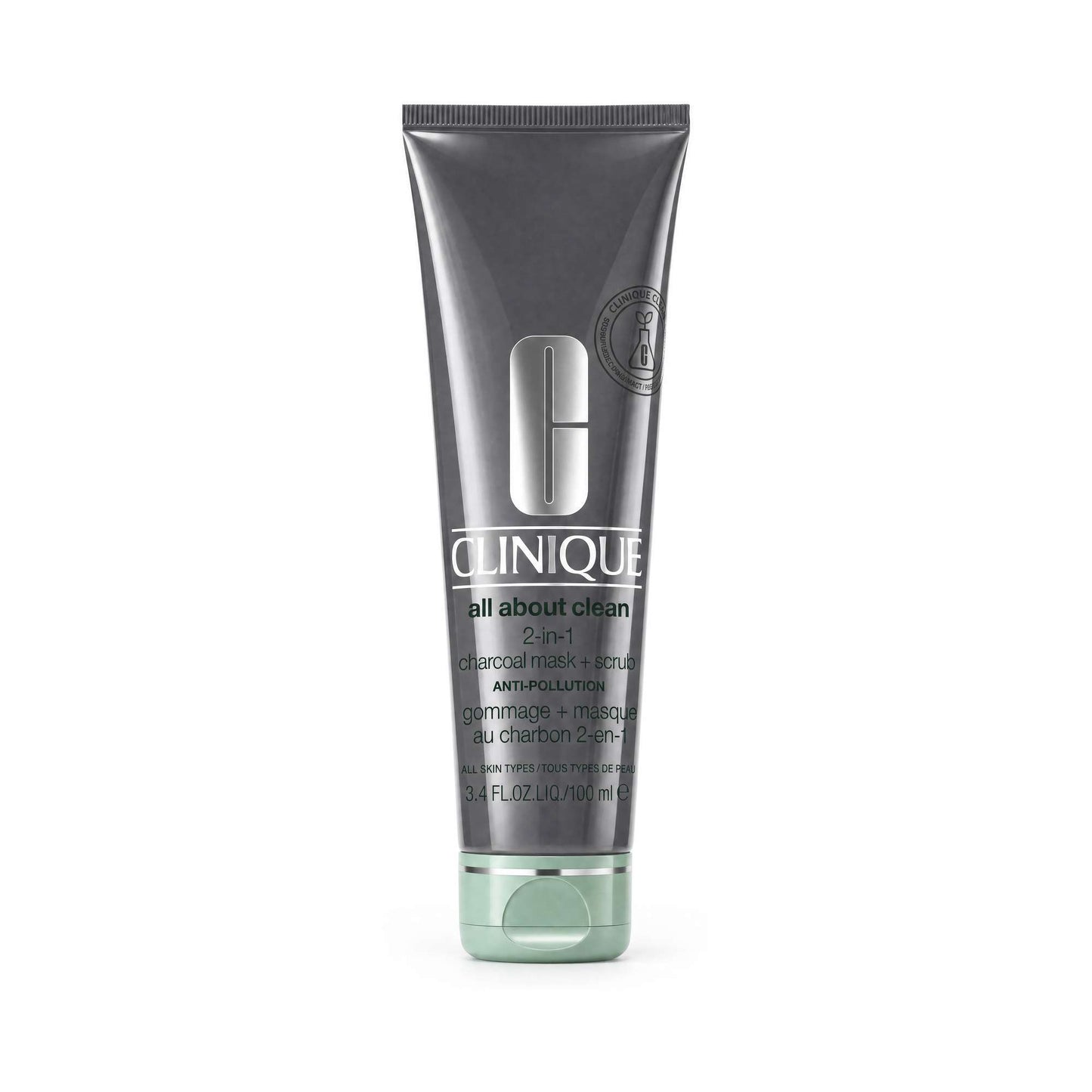 Clinique  All About Clean 2-In-1 Charcoal Mask + Scrub 100ml