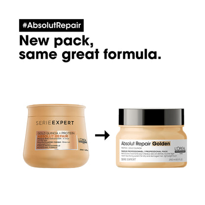 L'Oréal Professionnel SERIE EXPERT Absolut Repair Golden Resurfacing Mask 250ml - Additional 1