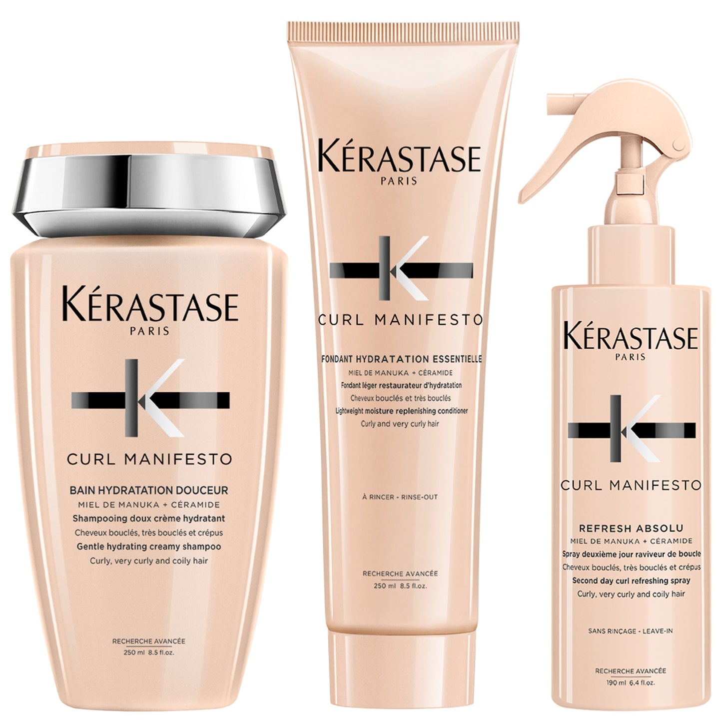 Kérastase  Trio: Curl Manifesto Curly Hair Heroes