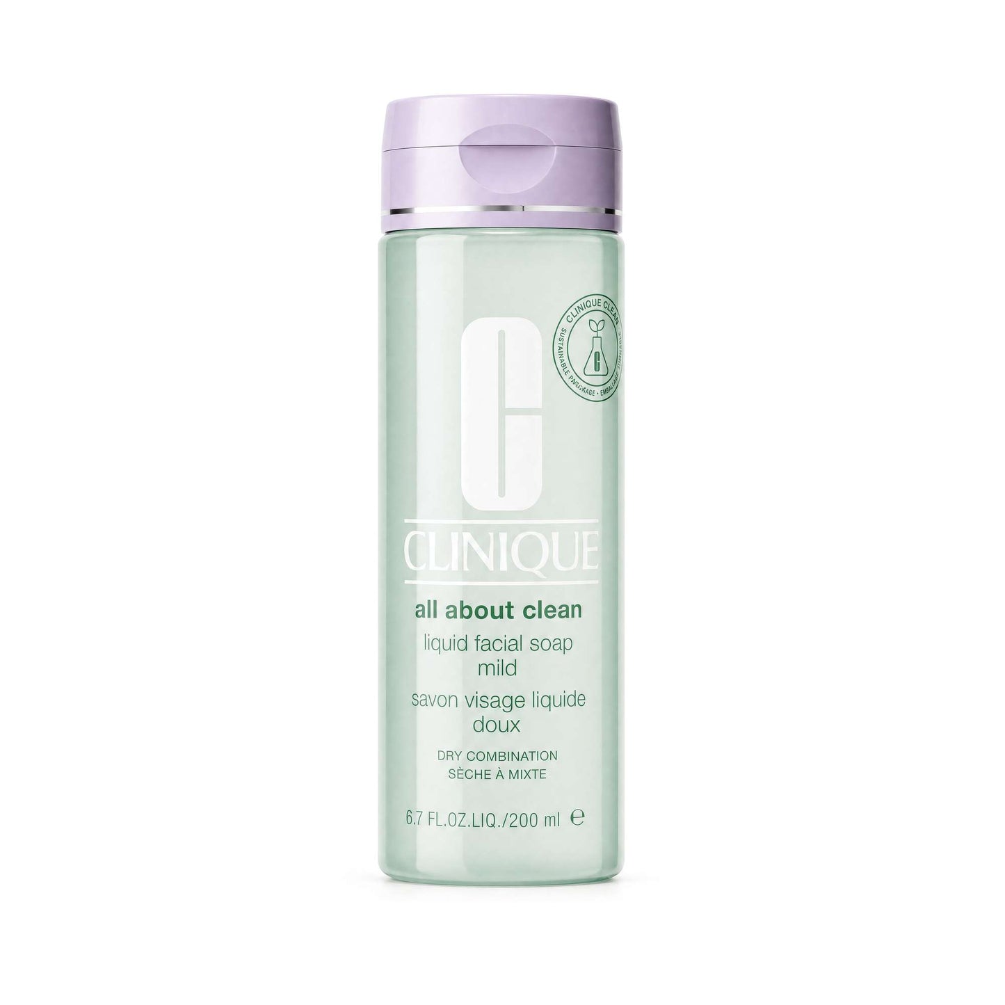 Clinique  All About Clean Liquid Facial Soap Mild for Dry / Combination Skin 200ml / 6.7 fl.oz.