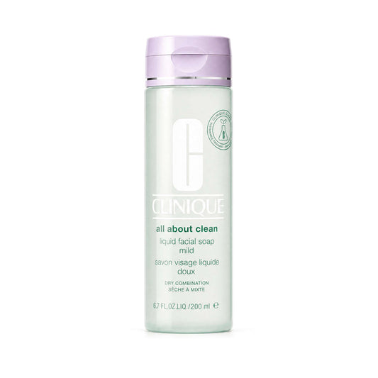 Clinique  All About Clean Liquid Facial Soap Mild for Dry / Combination Skin 200ml / 6.7 fl.oz.