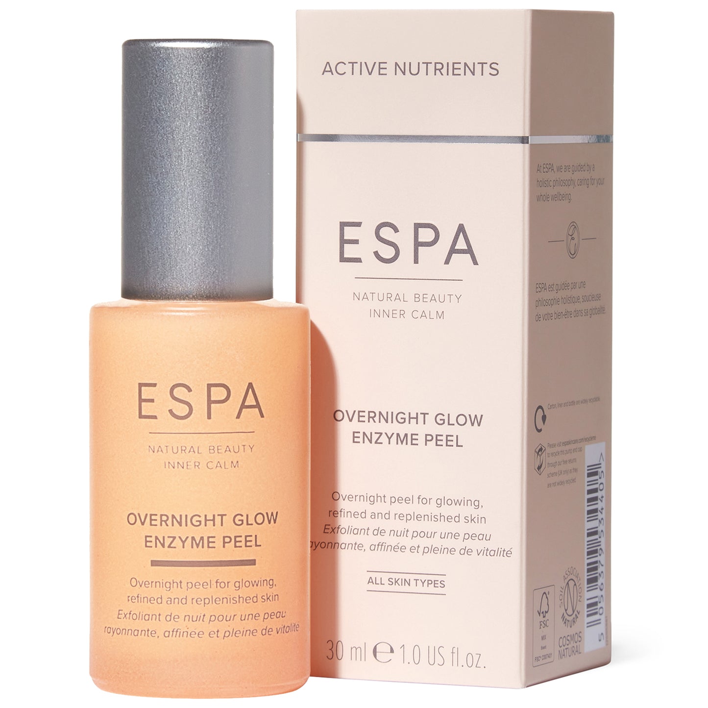 ESPA Face Masks Active Nutrients Overnight Glow Enzyme Peel 30ml - Additional 1