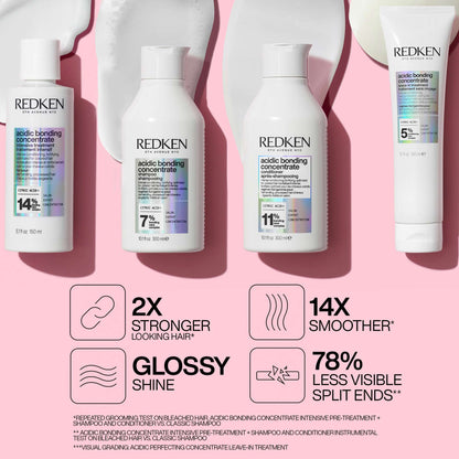 Redken Acidic Bonding Concentrate Conditioner, Bond Repair for Damaged & Colour-Treated Hair 300ml - Additional 7
