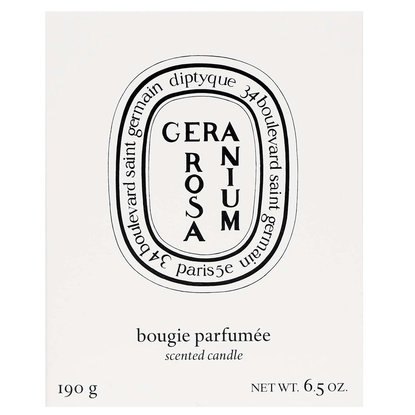 Diptyque Geranium Rosa Scented Candle 190g - Additional 1
