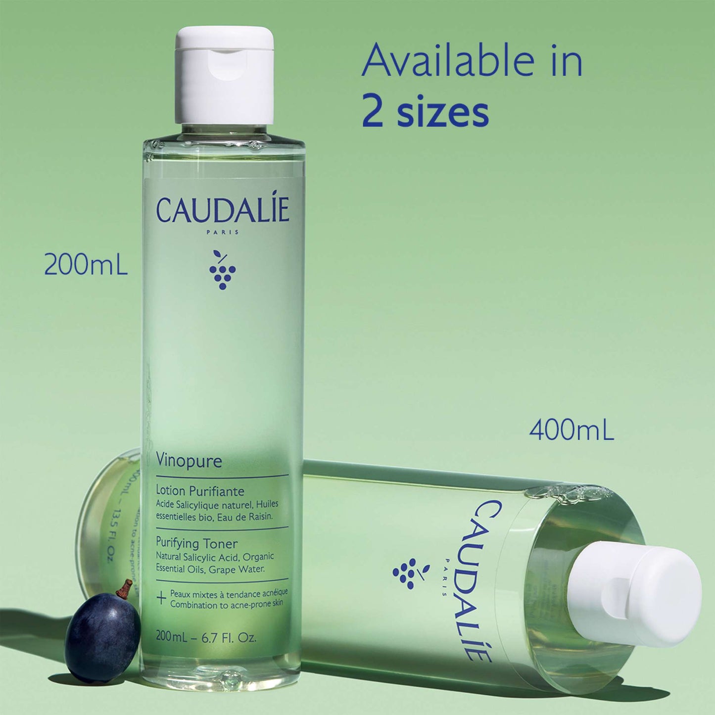 Caudalie Vinopure Natural Salicylic Acid Pore Minimising Toner 400ml (Worth £44) - Additional 6