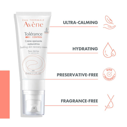 Avène Face Tolerance: Control Soothing Skin Recovery Cream 40ml - Additional 3