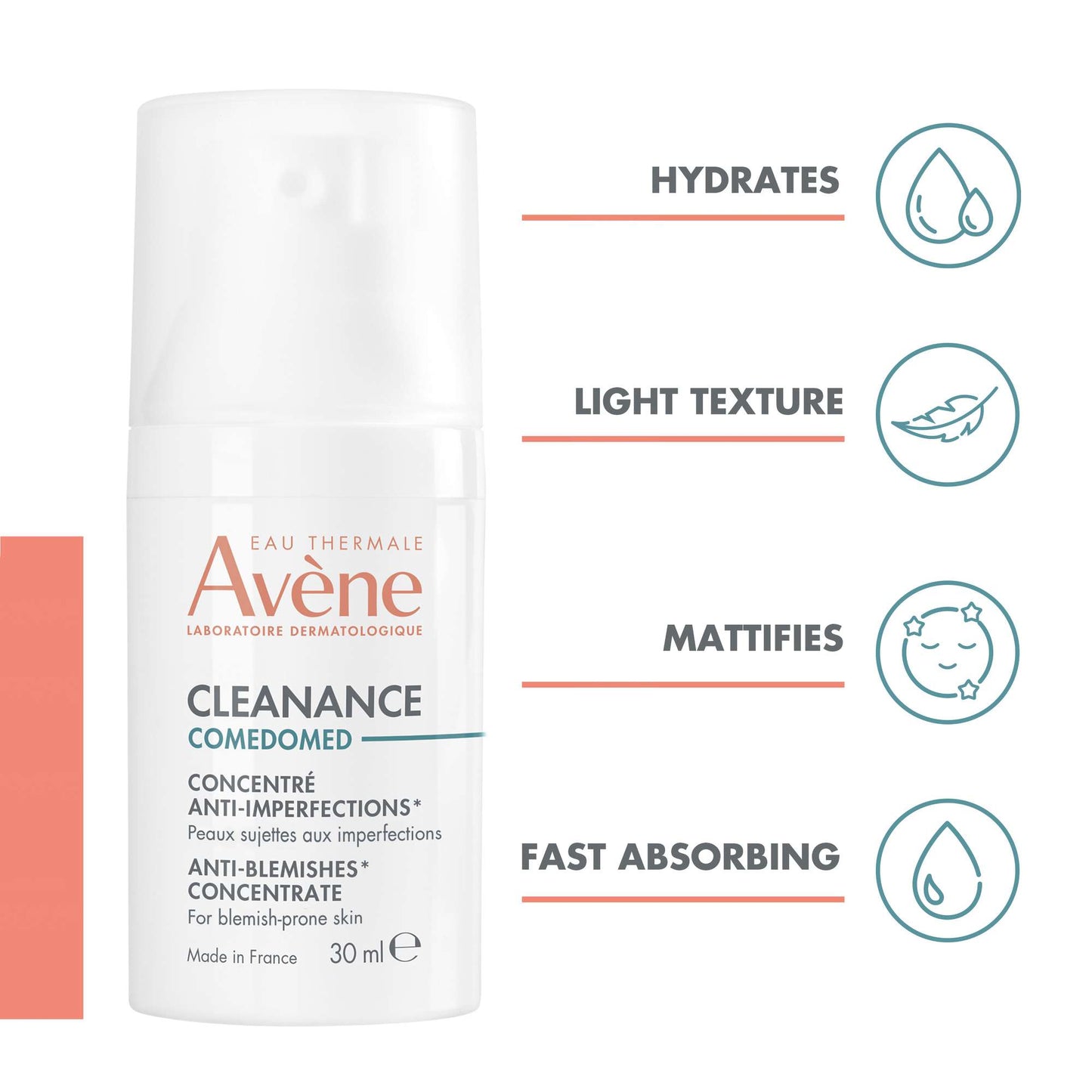 Avène Face Cleanance: Comedomed Anti-blemish Moisturiser for Blemish-prone Skin 30ml - Additional 3