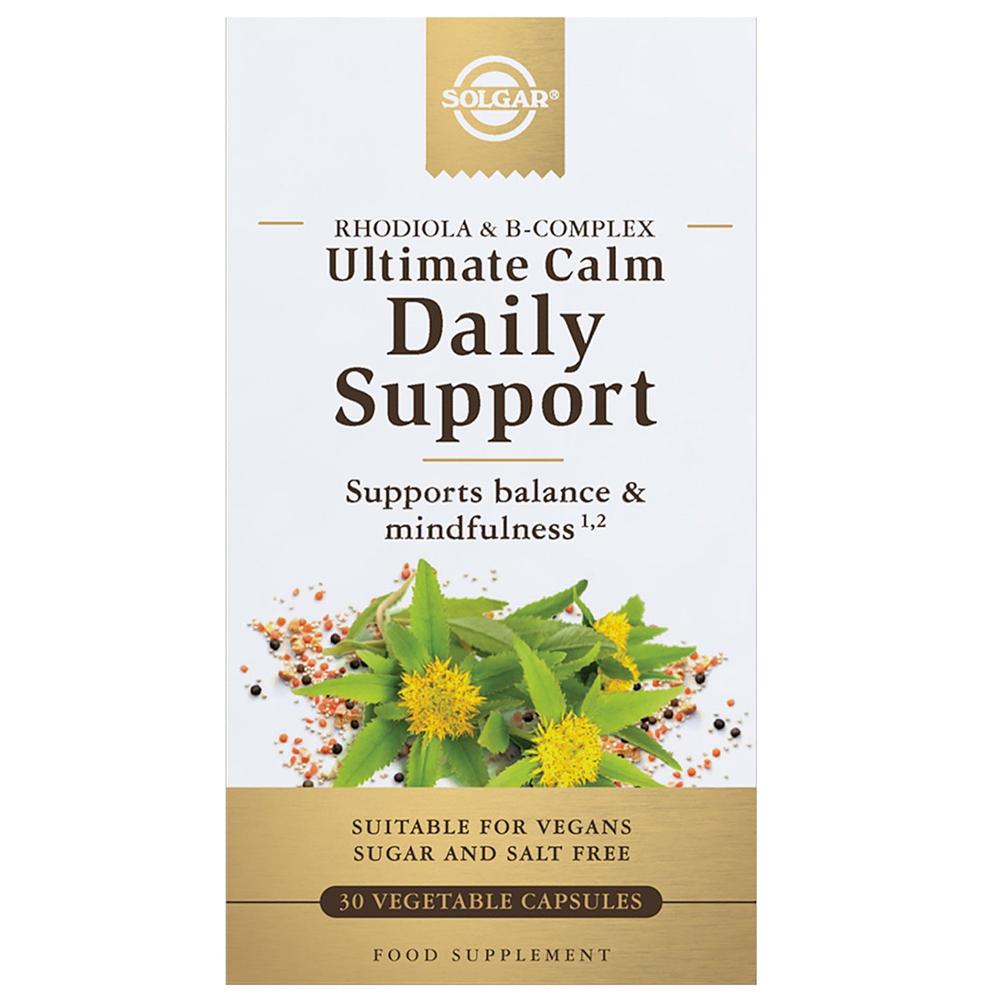 Solgar Botanical & Herb Ultimate Calm Daily Support Vegetable Capsules x 30 - Additional 1