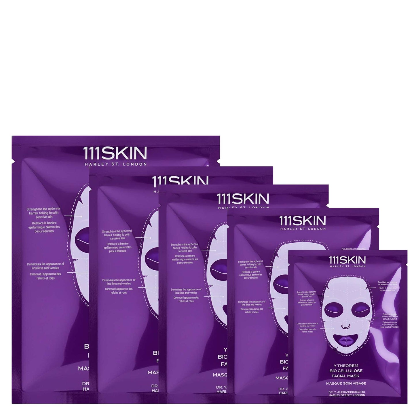 111SKIN Reparative Y Theorem Bio Cellulose Facial Mask 5 x 23ml - Additional 1