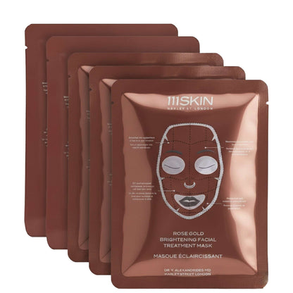 111SKIN Radiance Rose Gold Brightening Facial Treatment Mask 5 x 30ml