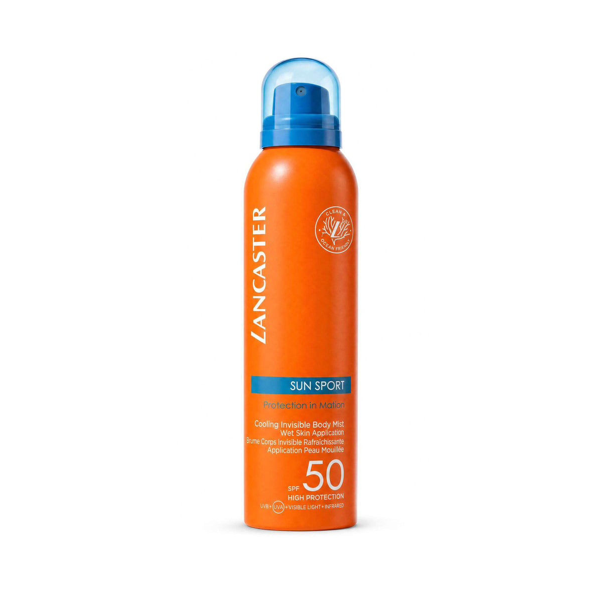 Lancaster Sun Sport  Cooling Invisible Mist Wet Skin Application for Body SPF50 200ml