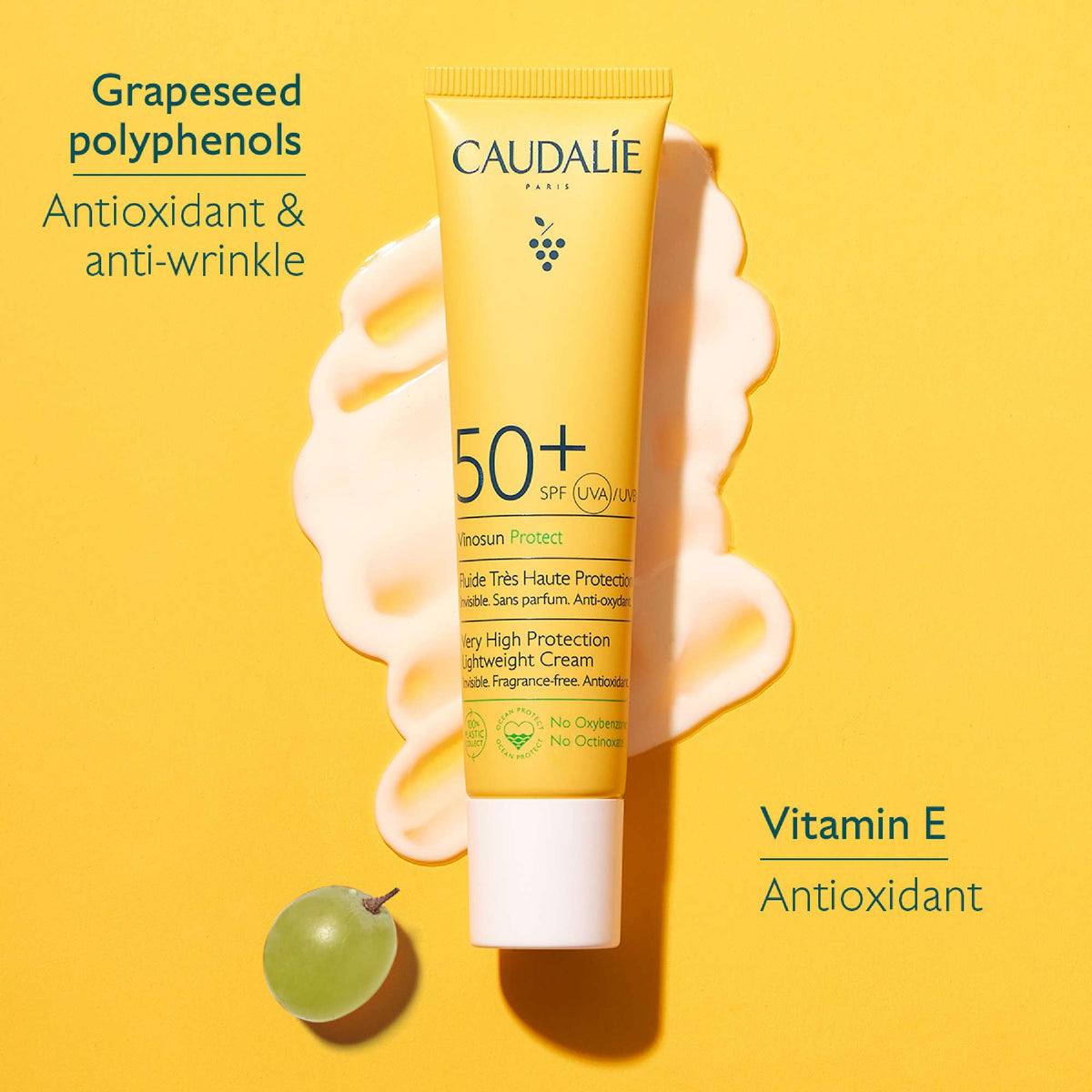 Caudalie Vinosun Very High Protection Lightweight Cream SPF50+ 40ml - Additional 2