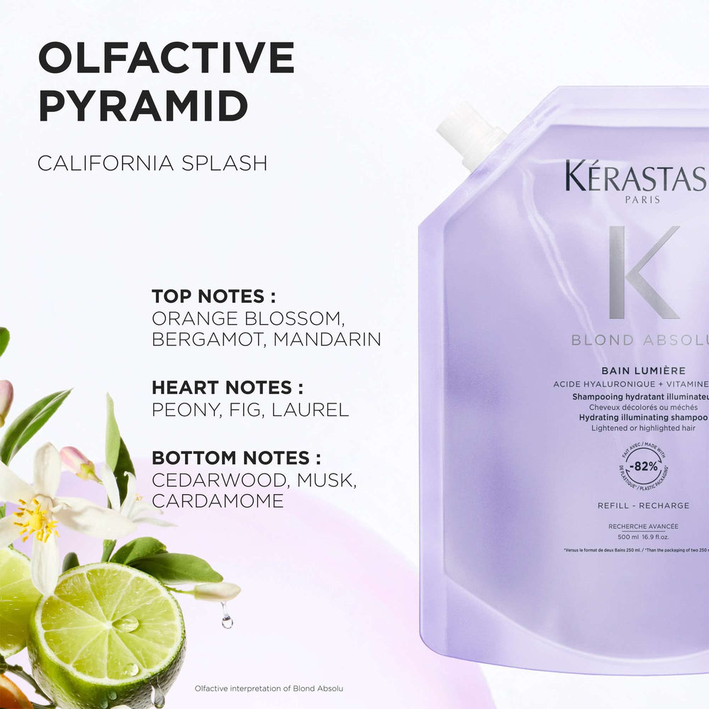 Kérastase Blond Absolu Bain Lumiére: Hydrating Illuminating Shampoo Refill Pouch 500ml - Additional 2