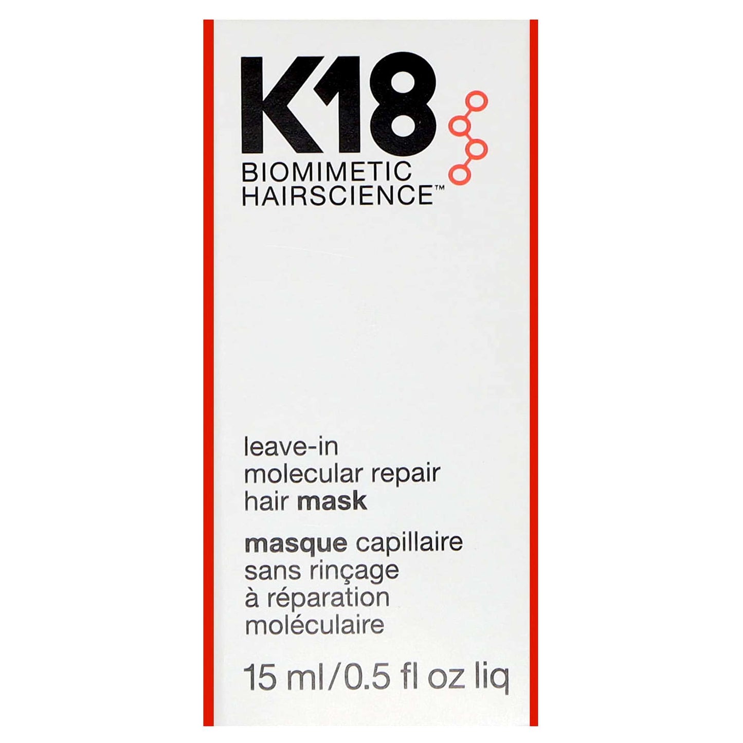K18 Biomimetic Hairscience Leave-In Molecular Repair Hair Mask 15ml - Additional 1