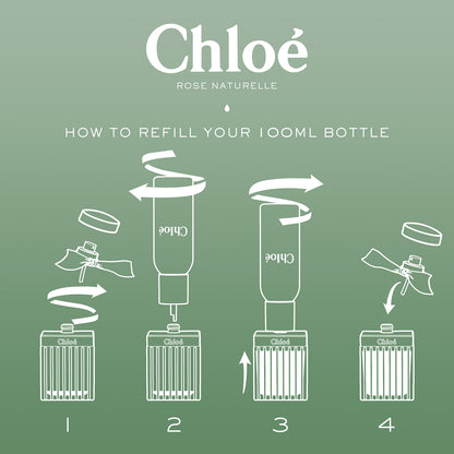 Chloé Rose Naturelle Eau de Parfum Refillable Spray 100ml - Additional 4
