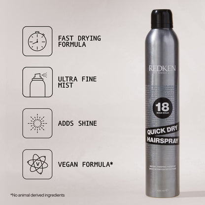 Redken Hairspray Quick Dry Hairspray 400ml - Additional 2