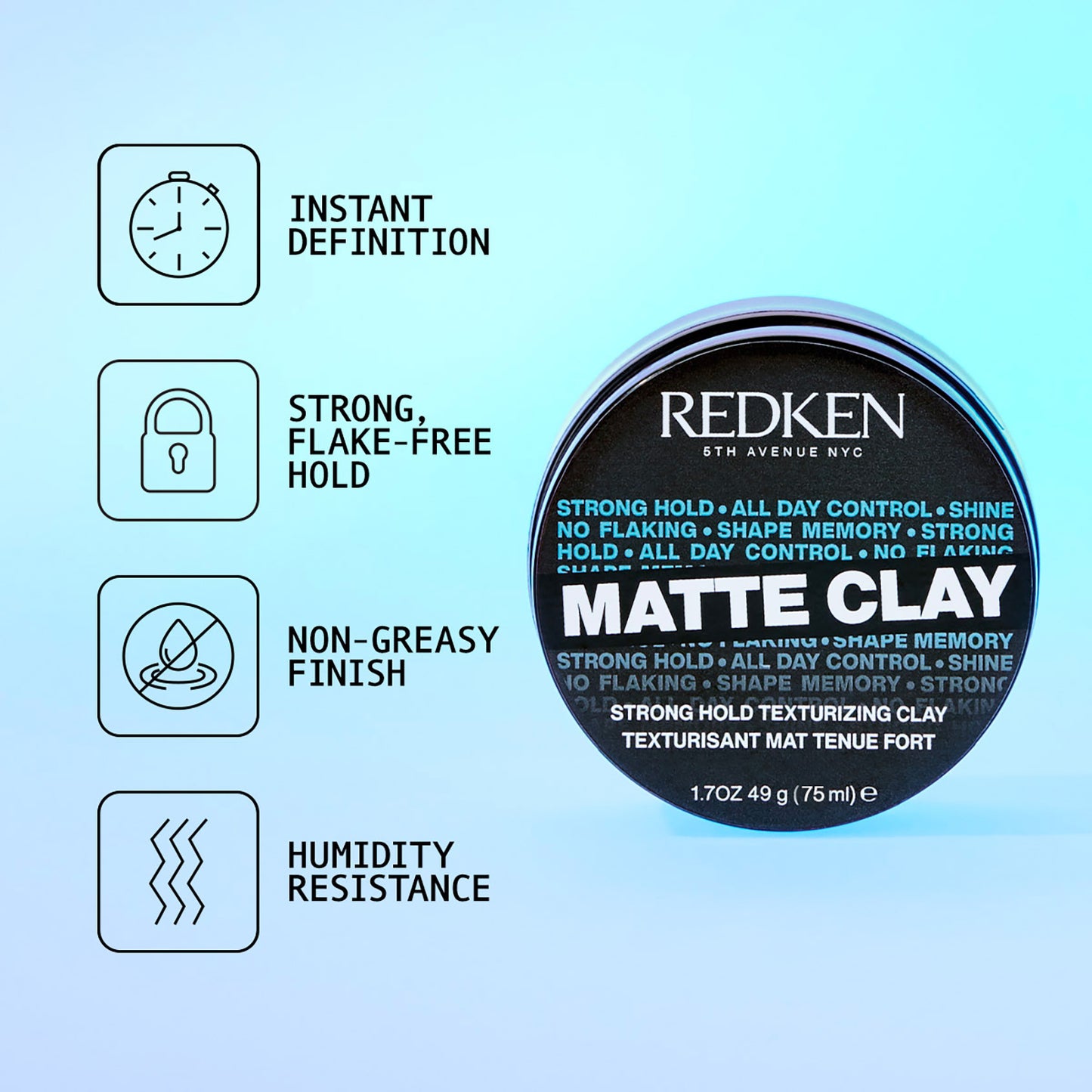 Redken Styling Matte Clay 75ml - Additional 2