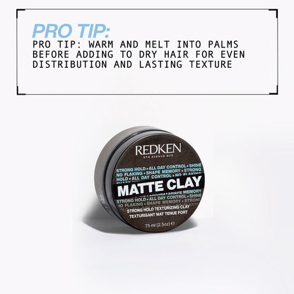 Redken Styling Matte Clay 75ml - Additional 3