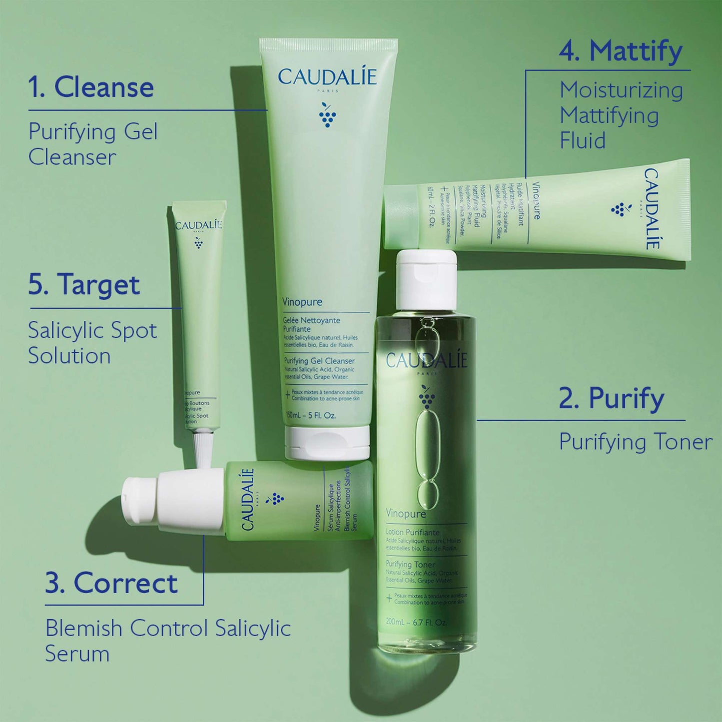 Caudalie Vinopure Pore Purifying Gel Cleanser 385ml (Worth £51.33) - Additional 7