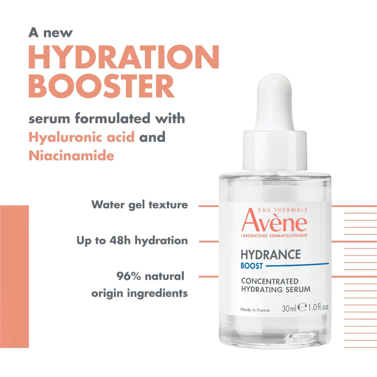 Avène Face Hydrance Boost Concentrated Hydrating Serum 30ml - Additional 3