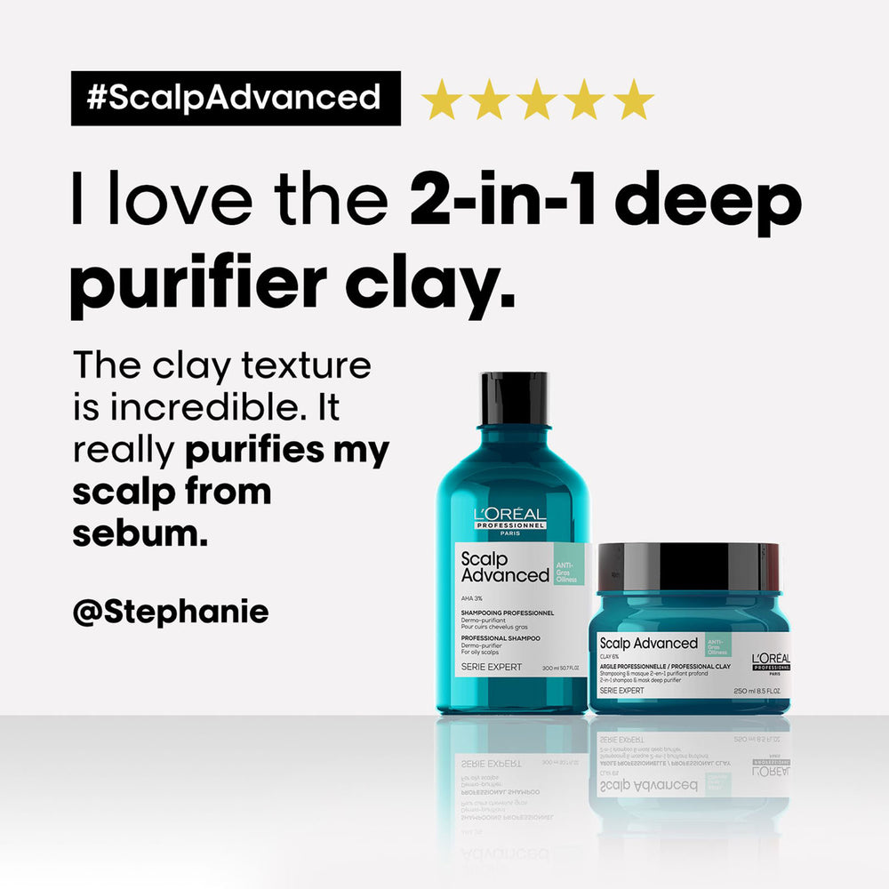 L'Oréal Professionnel SERIE EXPERT Scalp Advanced Anti-Oiliness 2-in-1 Deep Purifier Clay 250ml - Additional 3